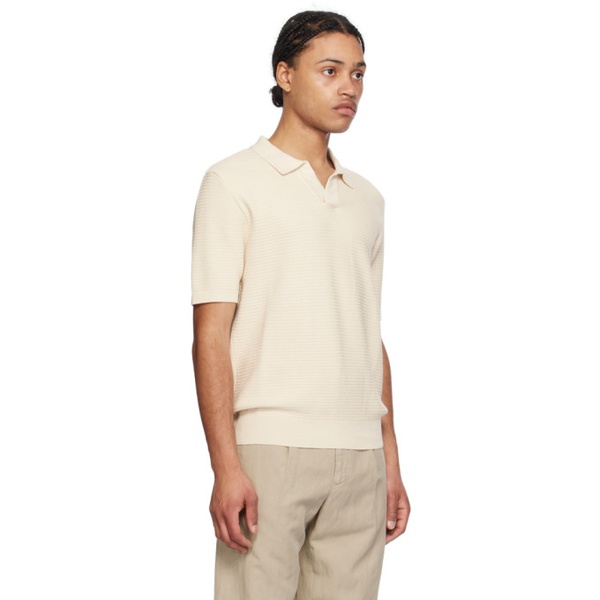  선스펠 Sunspel Beige Open Polo 241128M212015