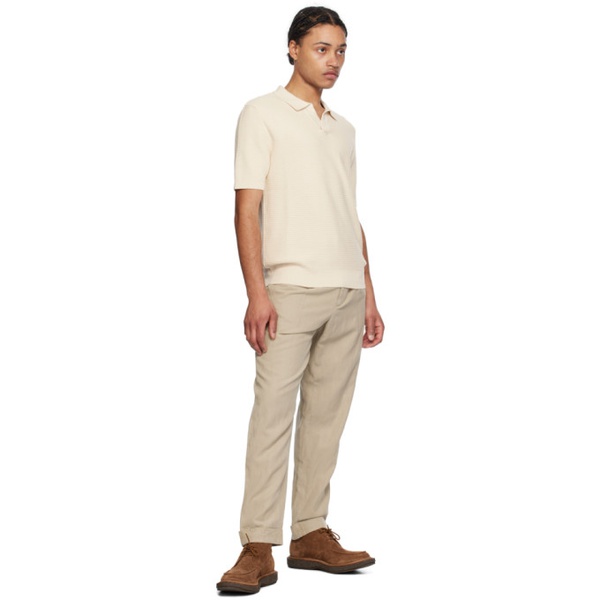  선스펠 Sunspel Beige Open Polo 241128M212015