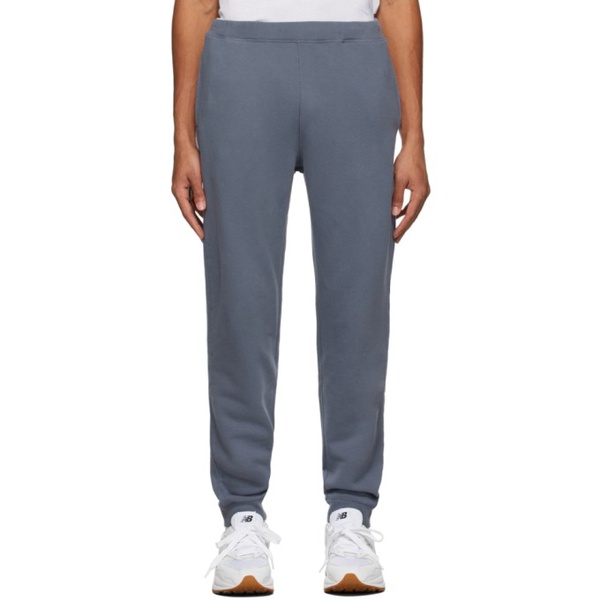  선스펠 Sunspel Blue Loopback Lounge Pants 221128M190000