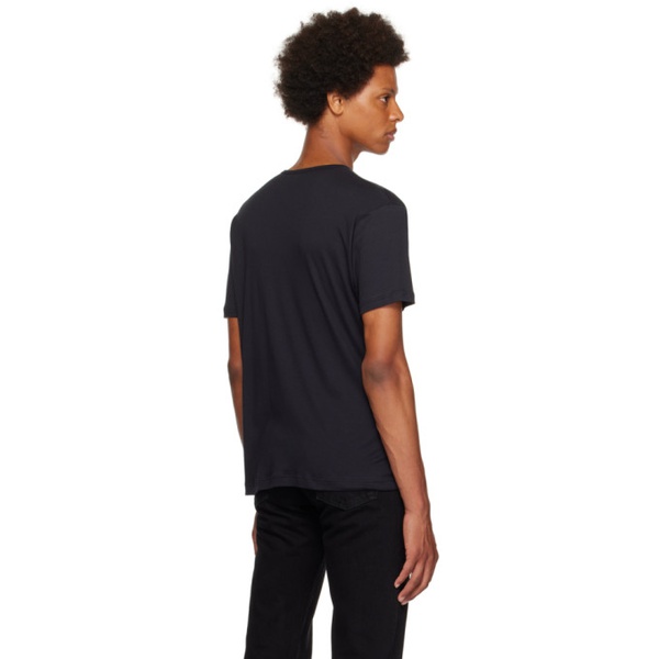  선스펠 Sunspel Black Underwear T-Shirt 232128M213019