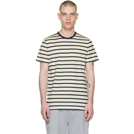 선스펠 Sunspel 오프화이트 Off-White Classic Breton Striped T-Shirt 222128M213033