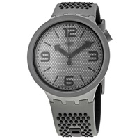 Swatch MEN'S BBBlood Silicone Grey Dial Watch SO27M100