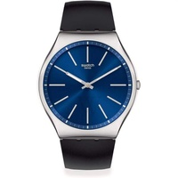 Swatch MEN'S The May Rubber Blue Dial Watch SS07S125