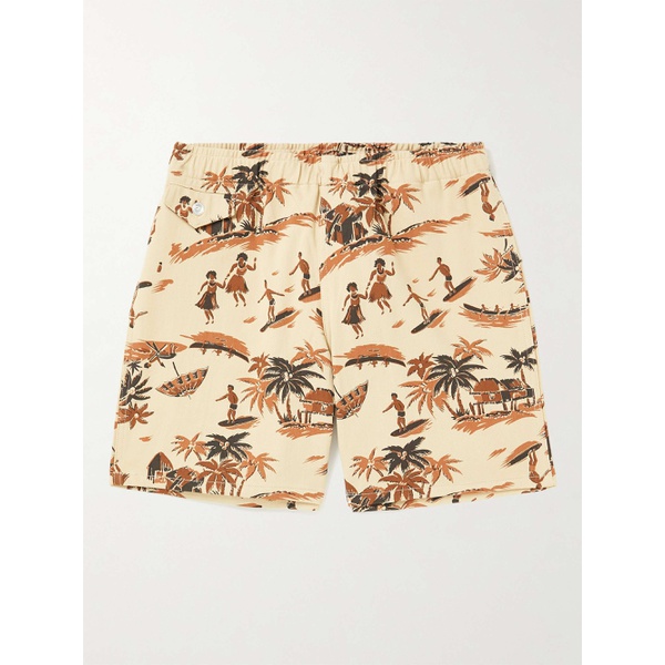 THE REAL MCCOY Straight-Leg Printed Cotton-Twill Shorts 43769801096561034