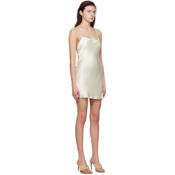  THIRD FORM 오프화이트 Off-White Acetate Mini Dress 221477F052007