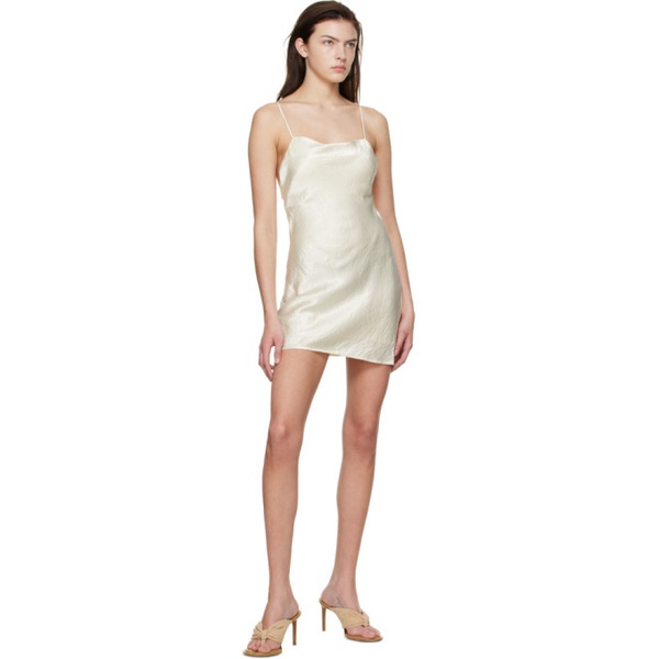  THIRD FORM 오프화이트 Off-White Acetate Mini Dress 221477F052007
