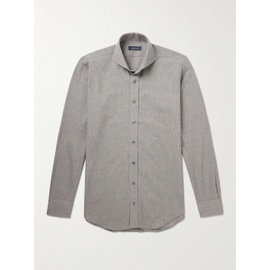 THOM SWEENEY Cutaway-Collar Cotton-Flannel Shirt 1647597323214116