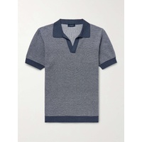 THOM SWEENEY Birdseye Cotton and Linen-Blend Polo Shirt 1647597335377822