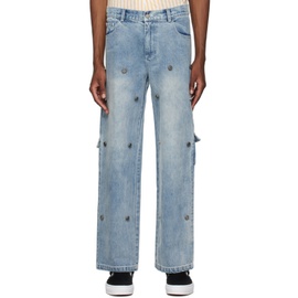 TOMBOGO Blue Screw Jeans 231425M186000