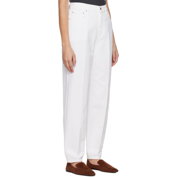  TOTEME White Tapered Jeans 231771F069011
