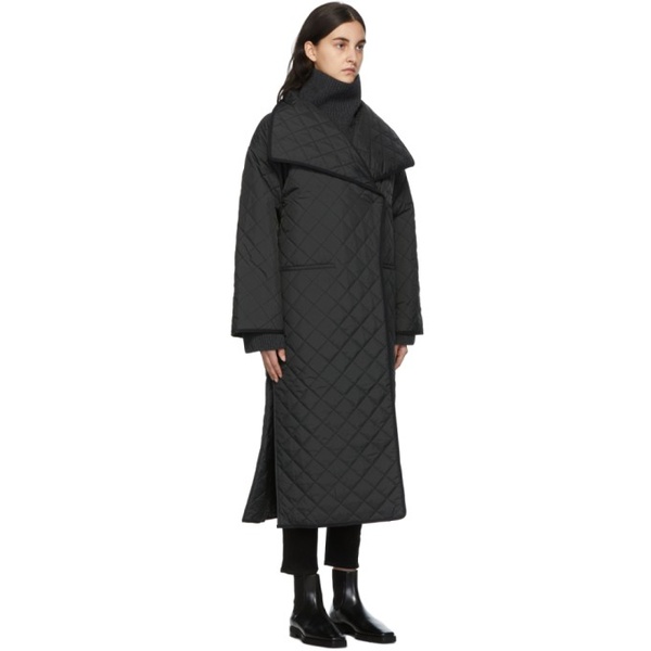  TOTEME Black Quilted Coat 221771F059000