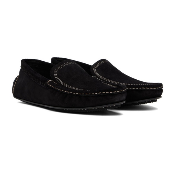  TOTEME Black The Car Loafers 222771F121000