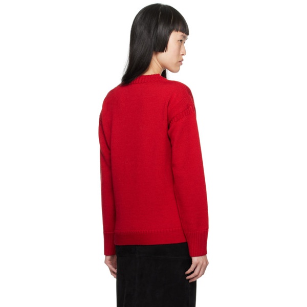  TOTEME Red Vented Sweater 232771F096019