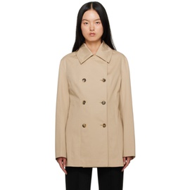 TOTEME Beige Double-Breasted Jacket 232771F063003