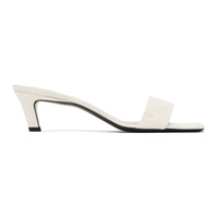TOTEME 오프화이트 Off-White The Mule Heeled Sandals 242771F125001