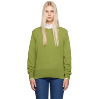 TOTEME Green Crewneck Sweater 242771F096002