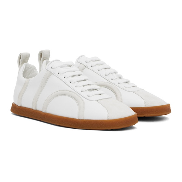  TOTEME 오프화이트 Off-White The Leather Sneakers 242771F128000