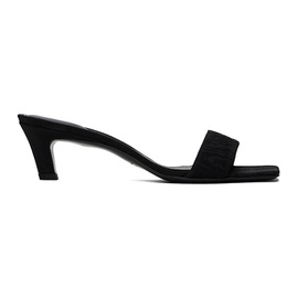 TOTEME Black The Mule Heeled Sandals 242771F125002