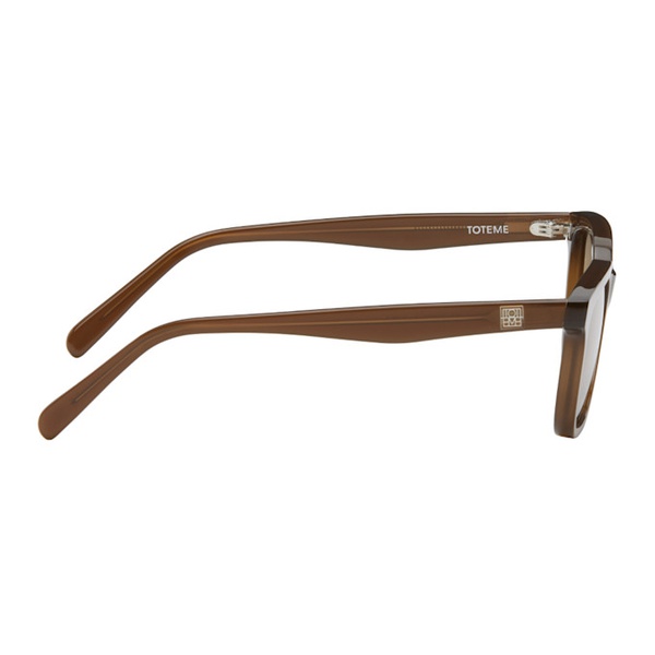  TOTEME Brown The Squares Sunglasses 242771F005000