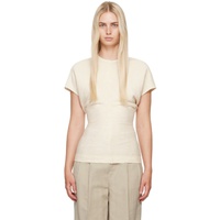 TOTEME 오프화이트 Off-White Slouch Waist Blouse 242771F110005