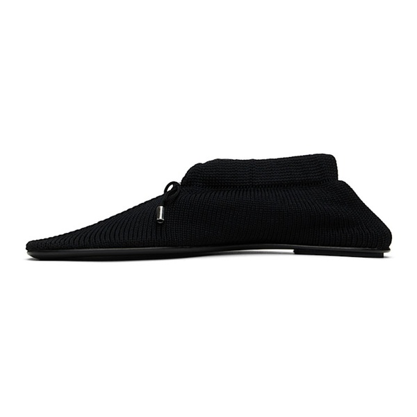  TOTEME Black The Knitted Ballerina Flats 242771F118001