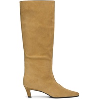 TOTEME Tan The Wide Shaft Boots 242771F114001