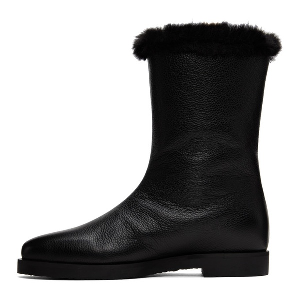  TOTEME Black The Off-Duty Boots 231771F113003