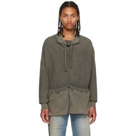T/SEHNE Gray Fold-Up Sweatshirt 232612M204000