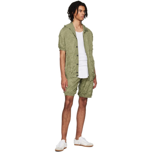  T/SEHNE SSENSE Exclusive Green Shorts 231612M193009