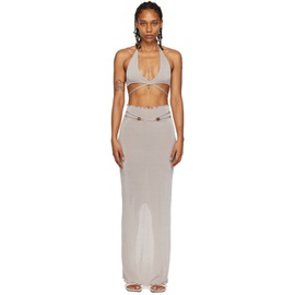 TYRELL SSENSE Exclusive Gray Camisole & Maxi Skirt Set 231034F055018