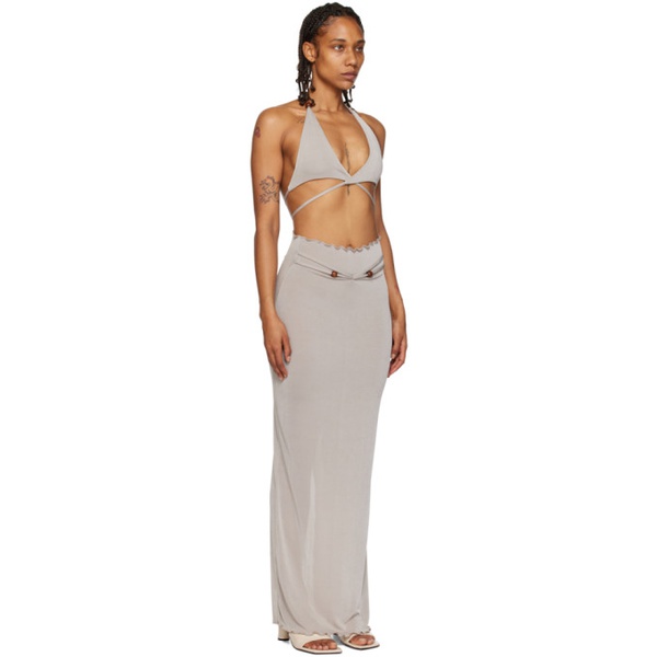  TYRELL SSENSE Exclusive Gray Camisole & Maxi Skirt Set 231034F055018