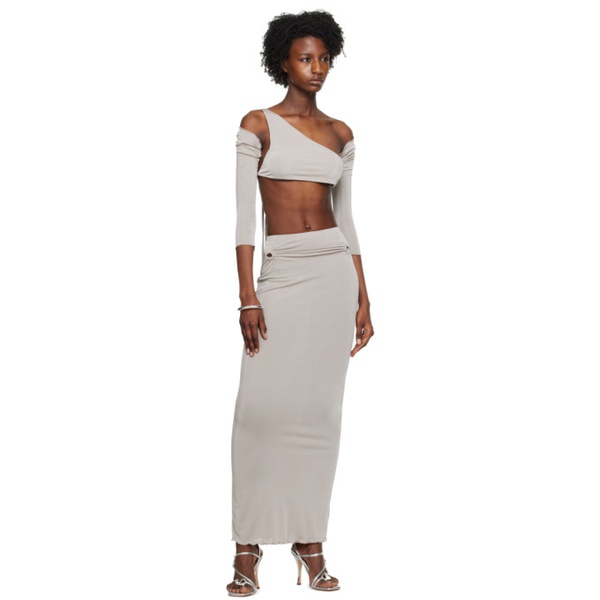  TYRELL SSENSE Exclusive Gray Camisole & Maxi Skirt Set 231034F055012