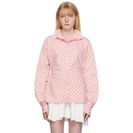 Talia Byre Pink Striped Shirt 241258F109002