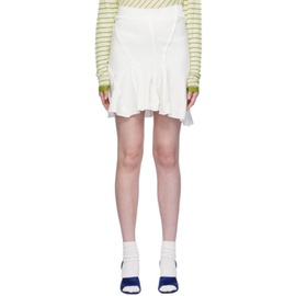 Talia Byre White Asymmetric Miniskirt 241258F090000