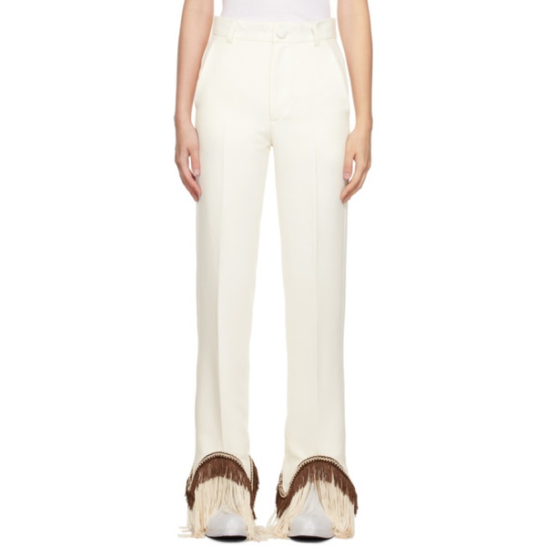  Tanner Fletcher 오프화이트 Off-White Ruth Trousers 222417F087029