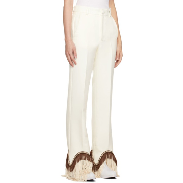  Tanner Fletcher 오프화이트 Off-White Ruth Trousers 222417F087029