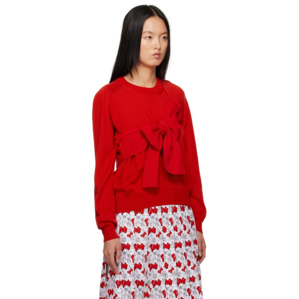  Tao Red Bow Sweater 231793F096006
