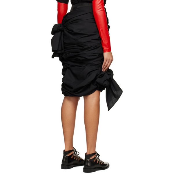  Tao Black Bow Midi Skirt 231793F092001