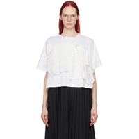 Tao Comme Des Garcons White Embroidered Top 241244F110000