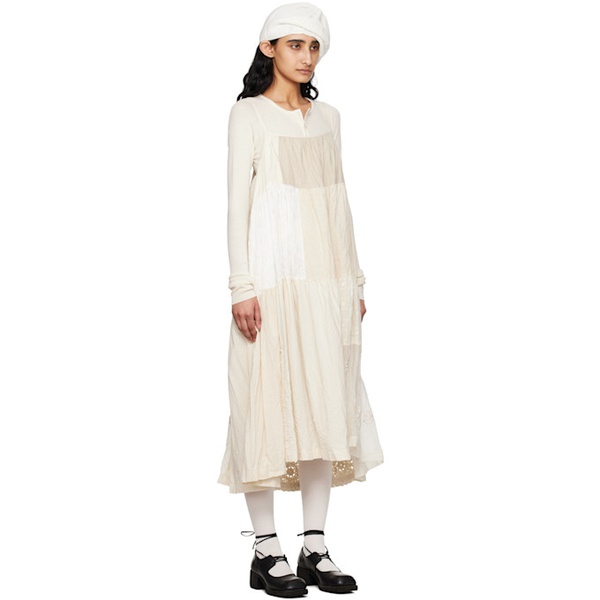  Tao Comme Des Garcons 오프화이트 Off-White Patchwork Midi Dress 241244F054000
