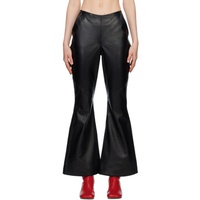 Tara Hakin SSENSE Exclusive Black Leather Trousers 231095F087001