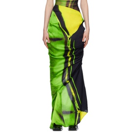 Tara Hakin SSENSE Exclusive Green Mermaid Maxi Skirt 231095F093006
