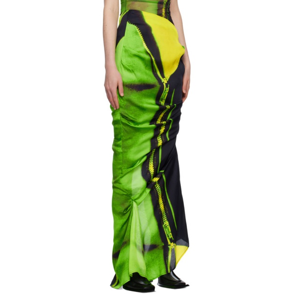  Tara Hakin SSENSE Exclusive Green Mermaid Maxi Skirt 231095F093006