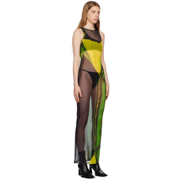  Tara Hakin SSENSE Exclusive Green Cardigan & Maxi Dress Set 231095F055012