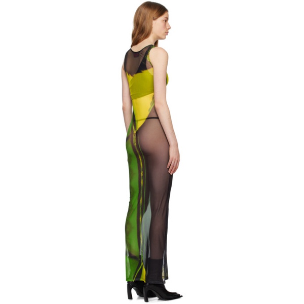  Tara Hakin SSENSE Exclusive Green Cardigan & Maxi Dress Set 231095F055012