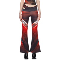 Tara Hakin SSENSE Exclusive Red Twist Trousers 231095F087002