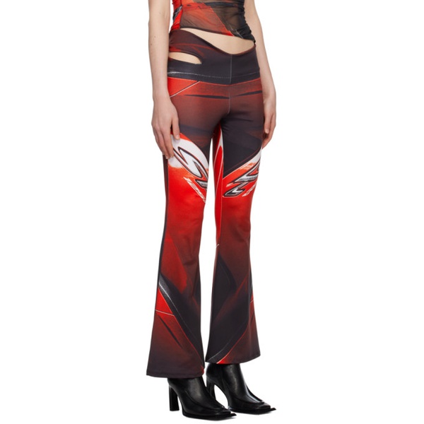  Tara Hakin SSENSE Exclusive Red Twist Trousers 231095F087002