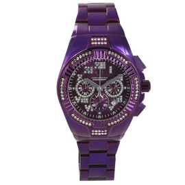 Technomarine MEN'S C루이 RUISE Chronograph Stainless Steel Purple Dial Watch TM-121231