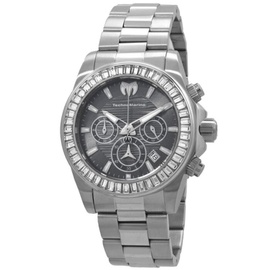 Technomarine MEN'S Manta Chronograph Stainless Steel Charcoal Dial Watch TM-222032