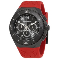 Technomarine MEN'S Manta Chronograph Silicone Gunmetal Dial Watch TM-220000